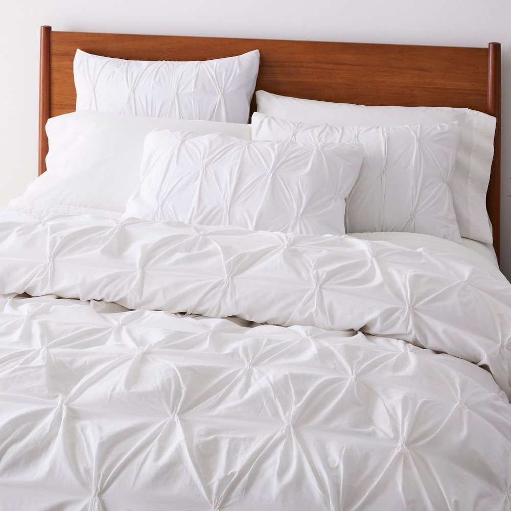 WEST ELM Cotton Pintuck Shams